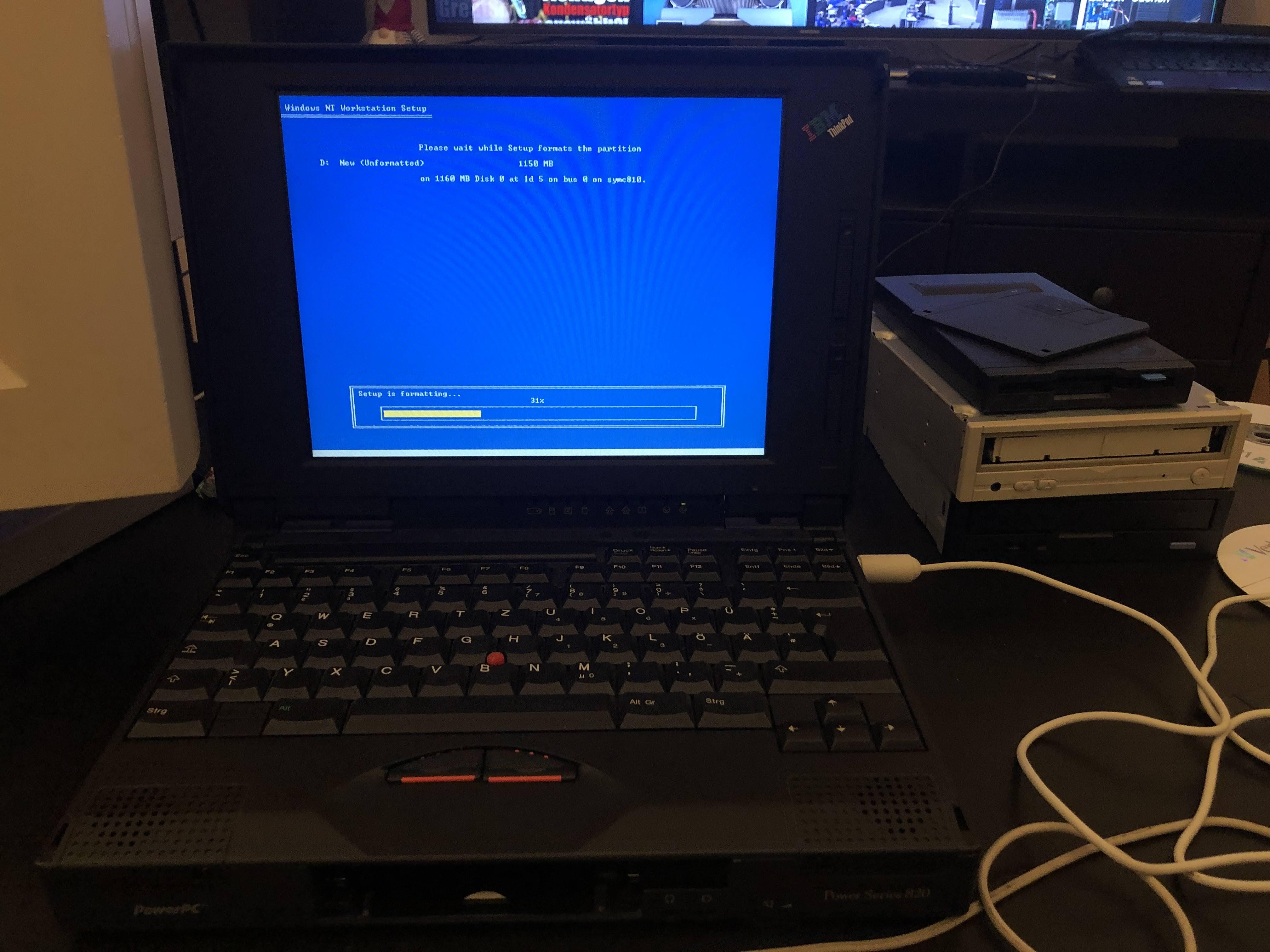 Windows NT 4.0 setup in progress